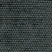 Dark gray woven fabric texture with horizontal ribbing and a granular surface, displaying matte finish and subtle shadowed depth.